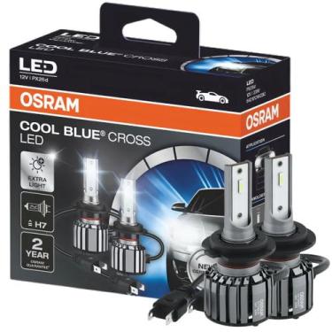 Imagem de Lâmpada Super LED Osram H7 23W 12V Cool Blue Cross 6000K Par Luz Branc