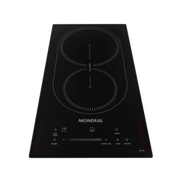 Imagem de Cooktop por Indução 2 bocas Mondial Preto 3500W 220V CTI-02, Preto, 22