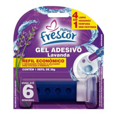 Imagem de Refil Detergente Sanitários Reposição Gel Adesivo 38g Novo Frescor Dur