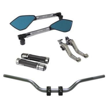 Imagem de Manete Manopla Retrovisor Guidão  Twister Strada Cb300r - Stark Race, 