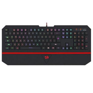Imagem de Teclado Membrana Redragon Karura 2 Apoio Pulso Preto K502RGB