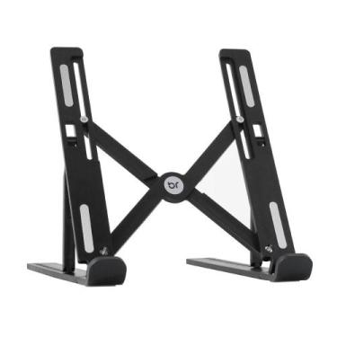 Imagem de Suporte de Notebook Bright Dobrável Com 10 Posições de Ajustes Preto -