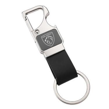 Imagem de Chaveiro Para Peugeot Metálico C Mosquetão 208 207 2008 - R - LUALKI S
