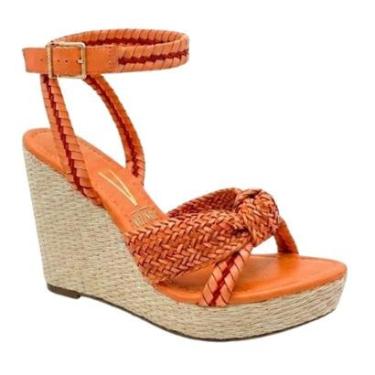 Imagem de Sandália Anabela Casual Feminino Vizzano 6283.2107 Laranja-Feminino