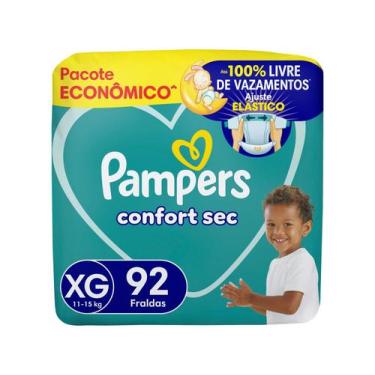 Imagem de Fralda Pampers Confort Sec Tamanho XG (11-15kg) 92 Unidades, XG, 92 un
