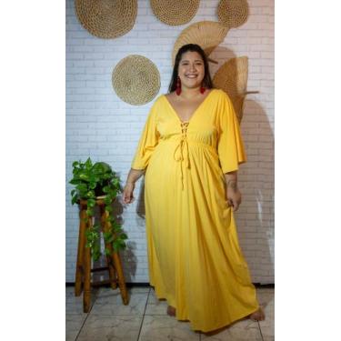 Imagem de Vestido Naiara Longo - Rosana Costa Plussize, Azul marinho, G1(48/50) 