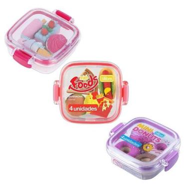 Imagem de Borracha Escolar Mini Foods Candy e Donuts - Tilibra - Tendtudo