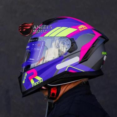 Imagem de Capacete Race Tech Volt Track Matte Titanium Purple, 58, Rosa