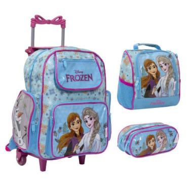 Imagem de Kit Mochila Infantil Com Lancheira Térmica Estampa Frozen - Toys 2U