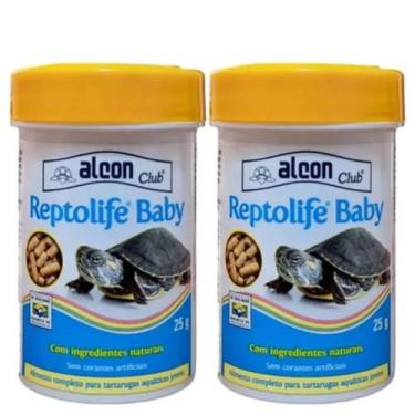 Imagem de KIT Ração Tigre D Agua Reptolife Baby 2X25g Tartaruga - ALCON