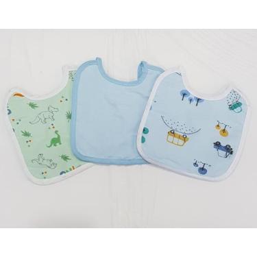 Imagem de Babador Com 3 Unidades Verso Impermeável - Loja Conforto Kids, Verde