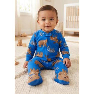 Imagem de Macacão em fleece infantil c/ pezinho - Carters - 6/9 meses