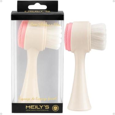 Imagem de Esponja de Limpeza Facial Meily'S 2 em 1 Rosa Mac-271