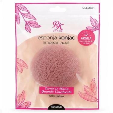 Imagem de Esponja Konjac Argila Para Limpeza Facial Rk By Kiss Ref.cle06br - KIS