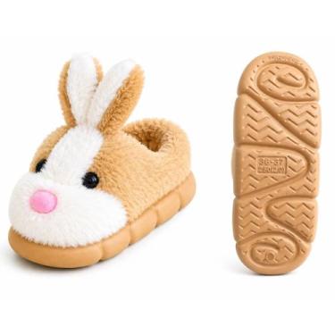 Imagem de Pantufa Coelho Peluciada Infantil Antiderrapante 20 Ao 41 - - anjo da 