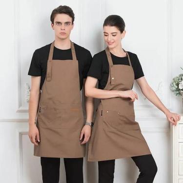 Imagem de Avental De Cozinha Impermeável Com Bolsos Para Mulheres E Homens, Unif