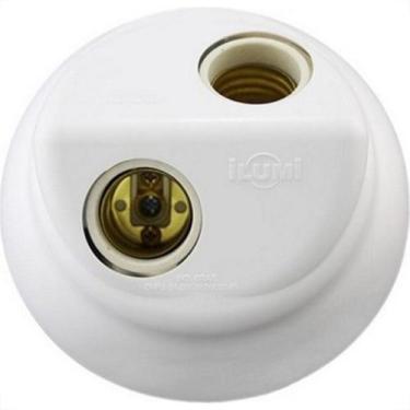 Imagem de Plafon Decorativo Ilumi Branco Duplo 100W. Pacote Com 10 Pecas - 18092