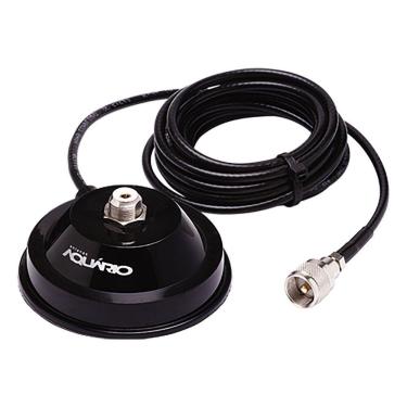 Imagem de Suporte Magnético para Antena Aquário M-700K Base Magnética com Imã Forte Cabo Coaxial RG-058 4 Metros UHF 1 Unidade