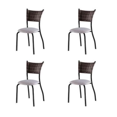 Imagem de Conjunto com 4 Cadeiras Espanha V Bege 89 cm