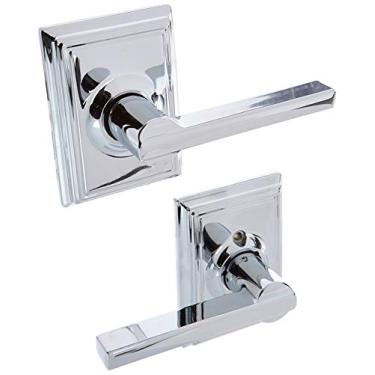 Imagem de Schlage Lock Company F10LAT625ADD Alavanca de porta com trava de passagem, cromado polido