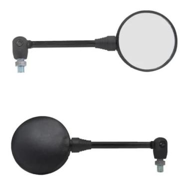 Imagem de Retrovisor Mini Redondo Articulado Rosca Yamaha