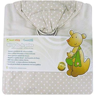 Imagem de Sling De Argolas Best Sling Bege Poa Com Ombreira