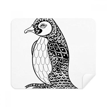 Imagem de Pinguim Tinta Humana Silenciosa Pano de Limpeza para Bebês 2 Peças Tecido de Camurça