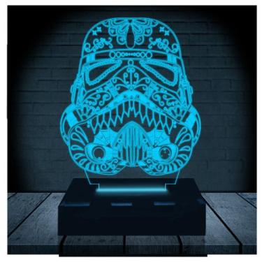 Imagem de Luminária Led Abajur  3D  Stormtrooper Star Wars 2 - Rb Criações