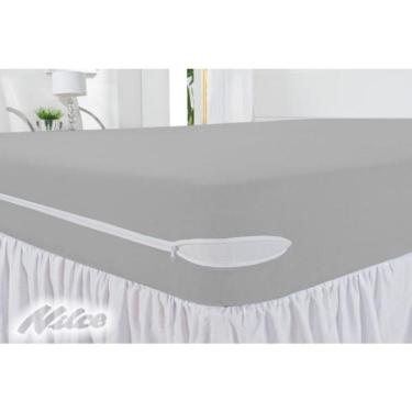 Imagem de Capa Protetora de Colchão Casal em Tecido Poliester Tingido Casal