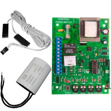 Imagem de Placa Central Motor Portão Rossi Mx30 Kx30fs Sensor Deslizante Capacitor de Partida 25UF 127V