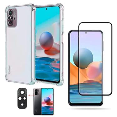 Imagem de Kit Capa Anti Impacto e Película De Vidro + Película da Câmera Para Xiaomi Redmi Note 10