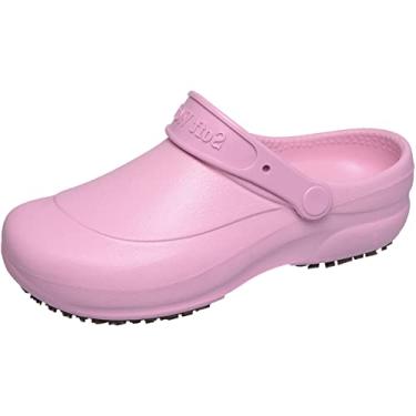 Imagem de Babuche Serviços Gerais Lisa Conforto Segurança EVA Solado Antiderrapante Proteçao Contra Objetos Tamanho:48;Cor:Rosa;Gênero:Masculino;Departamento BS:Esporte