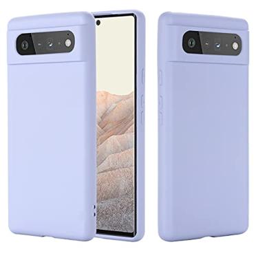 Imagem de For Google Pixel 6 Pure Color Liquid Silicone Shockproof Full Coverage Case