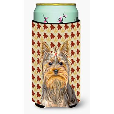 Imagem de Caroline's Treasures KJ1205TBC Fall Leaves Yorkie/Yorkshire Terrier Tall Boy Isolador Hugger, Tall Boy, Multicolor