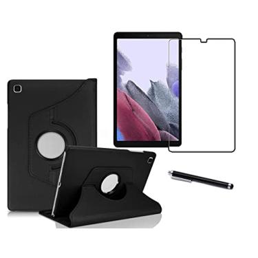 Imagem de Capa Capinha Case Giratoria de couro compativel no Tablet Samsung Galaxy Tab A7 Lite + Pelicula de Vidro e Caneta Touch - Phone Palace