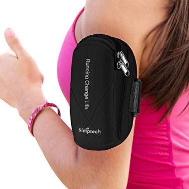Imagem de Simptech Braçadeira de telefone para corrida, suporte de telefone para treino à prova de suor para iPhone 14/13/Pro Max/Plus/Mini/12/11/SE/XR