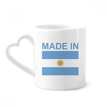 Imagem de Caneca Country Love Made In Argentina café cerâmica copo de coração de vidro
