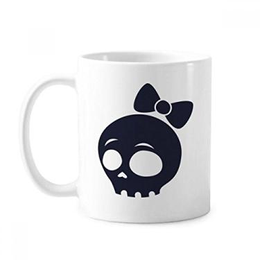 Imagem de Adorável caneca Fmale Skulls Of Halloween cerâmica xícara de café porcelana louça