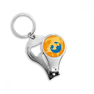 Imagem de Football Soccer Sports US Nail Nipper Ring Chaveiro Abridor de Garrafas Cortador