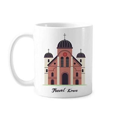 Imagem de Caneca Visiting church in South Korea cerâmica cerâmica café porcelana xícara louça louça