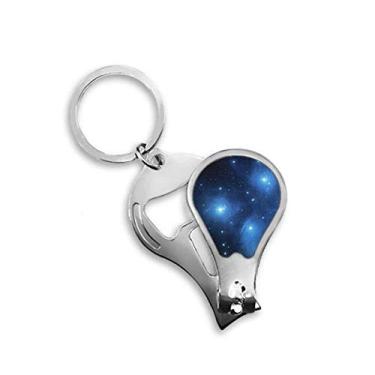 Imagem de Chaveiro abridor de unhas Blue Starry Sky Stars