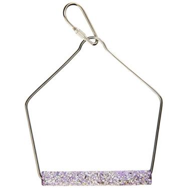 Imagem de PENN-PLAX Bird-Life Trimmer Plus Cement Bird Swing – apara naturalmente unhas e bico – cores sortidas – 7,6 cm de largura