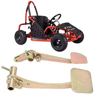 Imagem de 2 peças/conjunto de pedais de acelerador de freio, pedais de acelerador de freio, 240 mm/9,4 polegadas, resistente para motocicleta GO KART Dirt Bike UTV