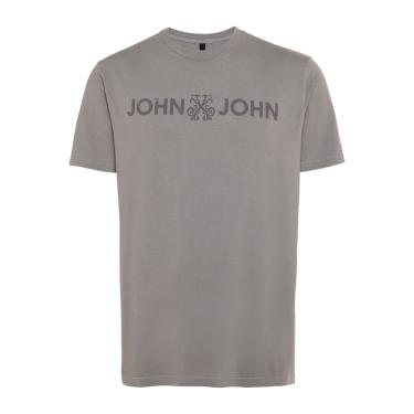 Imagem de Camiseta John John Basic Taup Masculina Cinza