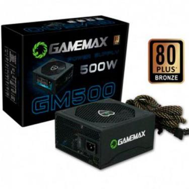 Fonte Gamemax GM500G, 500W, 80 Plus Gold, Semi-Modular - GM500G