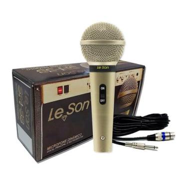 Imagem de Microfone Le Son Sm58 P4 Vocal Profissional + P10 - Leson