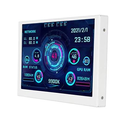 Imagem de Minitela IPS USB de 5 Polegadas, AIDA64 PC CPU GPU RAM Data Monitor, Monitor de Temperatura do Computador Tipo C Subtela PC Sensor Panel Display para
