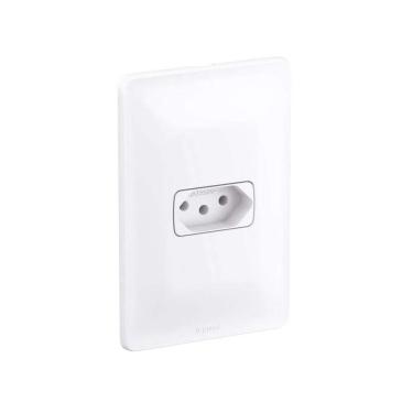 Imagem de Tomada 2p+T 20a 250v C/Placa Br Zeffia 680120 – Pial Tomada 2p+T 20a 250v C/Placa Br Zeffia 680120 – Pia