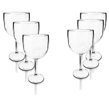 Imagem de 6 Taças Para Gin Tônica Acrílico Transparente 550ml Copo Gin