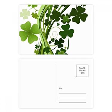 Imagem de Clover Tree Ireland St.Patrick's Day conjunto de cartão postal aniversário correspondência cartão de agradecimento